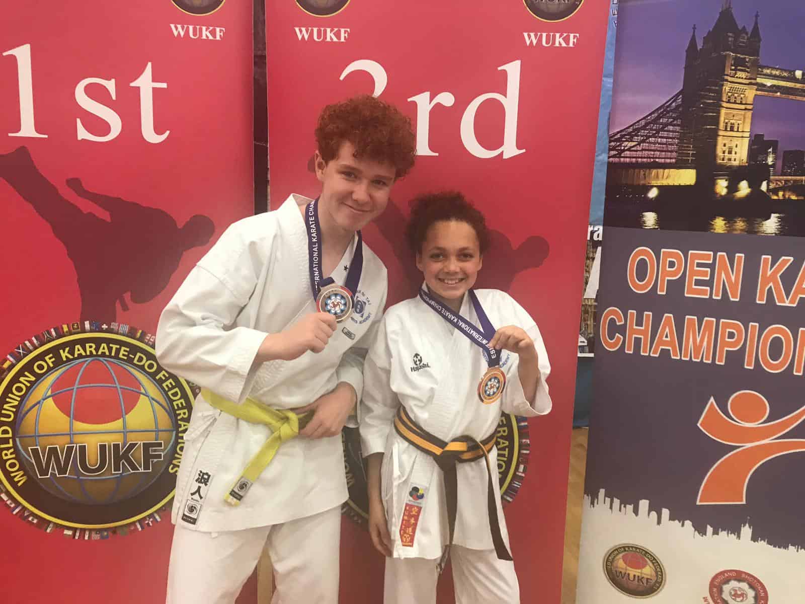 Two medals winners for Karate club