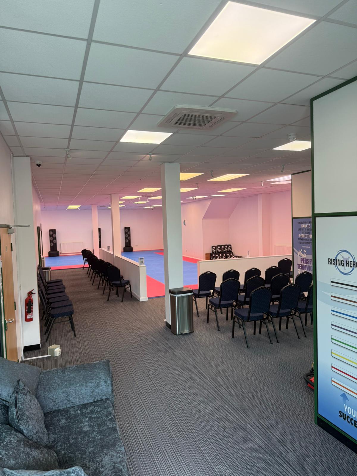Waiting area for parents in Winchester for our Martial Arts club