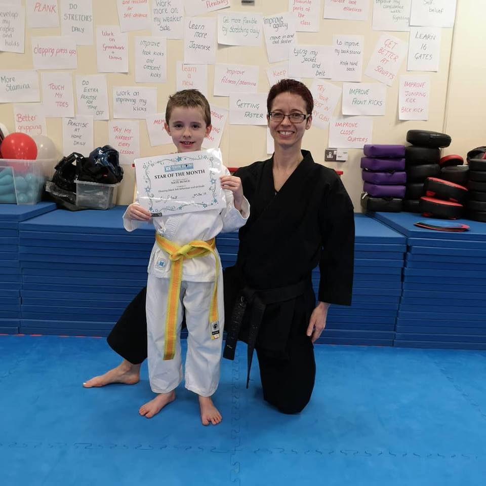 Children's Star of the Month in Winchester Karate class Children's Star of the Month in Winchester Karate class